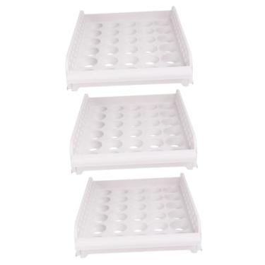 Imagem de Hemobllo 3 Pçs Caixa Bancada Suporte De Bandeja De Geladeira Prateleira Titular Gaveta De Para Geladeira Suporte De Geladeira Suporte De Para Geladeira Apimentado