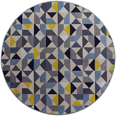 Imagem de Tapete Sala School Caleidoscopio Azul 1,50 red São Carlos