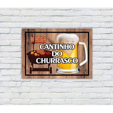 Imagem de Placa Decorativa MDF Cantinho do Churrasco 41