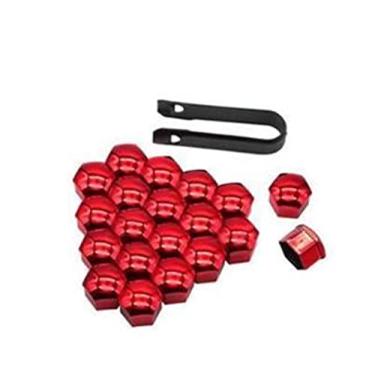 Imagem de Porca de roda 20 peças 17 mm 19 mm 21 mm tampa de cabeça de parafuso de porca de roda Tampas de parafuso de proteção Decoração exterior Aros de parafuso de proteção Tampas de porcas de roda de prata