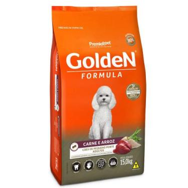 Imagem de Ração Golden Fórmula Mini Bits Para Cães Adultos Sabor Carne E Arroz 1