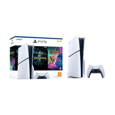 Imagem de Console Playstation 5 Slim Com Mídia Física Branco + 2 Jogos - Sony