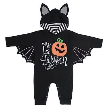 Imagem de Waghaw Fantasia de dálmata Body de animal para bebês meninos e meninas fantasia de Halloween, Preto, B, 18-24 Meses