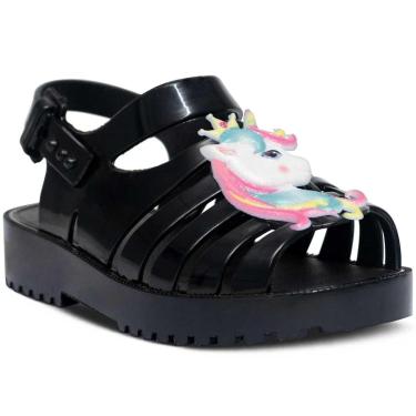Imagem de Sandália Rasteira Unicórnio Nº 19 Ao 26 Infantil Menina 12.69-Feminino