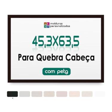 Imagem de Moldura 45,3x63,5 para Quebra Cabeça Grow Puzzle com Proteção Petg (Preto)