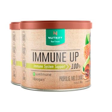 Imagem de Kit 2 Immune Up Wellmune Propólis, Mel e Limão Nutrify 200g