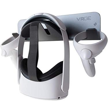 Imagem de VRGE – Gancho de armazenamento de parede VR – para Oculus Quest 2 – Rift – Rift-S – Quest – HTC Vive – Vive Pro – Playstation VR – Index de válvula – Vive Cosmos e fones de ouvido de realidade mista