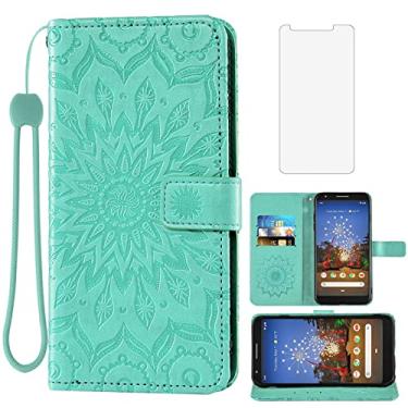 Imagem de Capa de telefone para Google Pixel 3a XL, capa carteira com protetor de tela de vidro temperado, capa flip magnética de couro, suporte de cartão, acessórios para celular, Pixel3aXL, Pixle, 3aXL, A3,