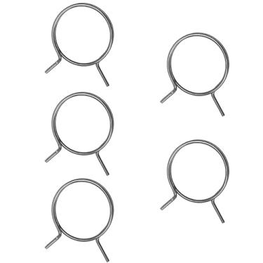 Imagem de Maçaneta de porta de substituição de aço carbono 5 peças com mola mola de retorno de torção 19 mm ID fio de mola plana e redonda, substituição de reparo interno de maçaneta de porta (FW-MSDNH)