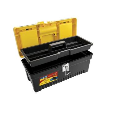 Imagem de Caixa Plastica Para Ferramentas 17" Tramontina Com Bandeja Removivel E Trava Metalica