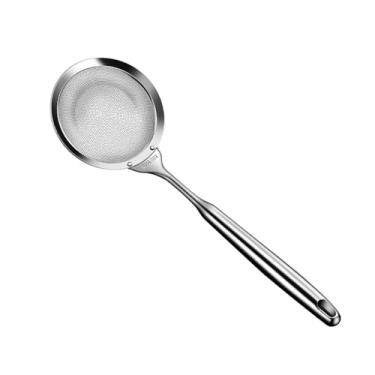 Imagem de WeiLaiKeQi Coador de malha fina, peneira de malha fina, peneira, peneira, desnatador de óleo, peneira de aço, coador de alimentos para espuma, cozinha, cozimento
