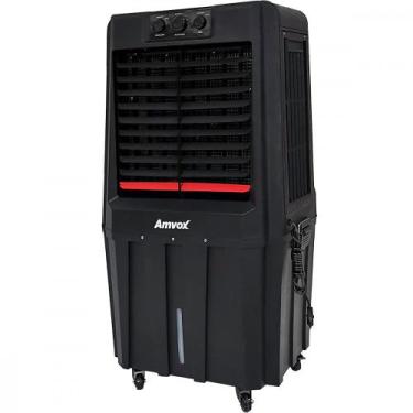 Imagem de Climatizador de Ar Amvox Umidifica e Ventila 90L 230W 110V Preto, Pret
