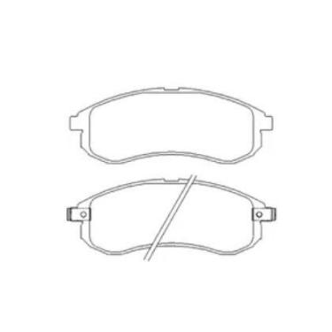 Imagem de Pastilha De Freio L200 2.5 Dianteira Com Alarme Sistema Akebono 1317 S
