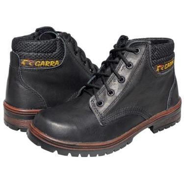 Imagem de Bota Coturno Tênis Casual Masculino Em Couro Social Cano Medio - Garra