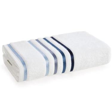 Imagem de Toalha de Rosto Lumina Branco/Azul  KARSTEN TAM 0,48X0,80CM