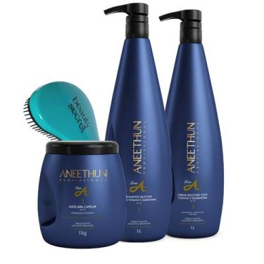 Imagem de Kit Linha A Profissional Aneethun Litro E Escova Magica Bys