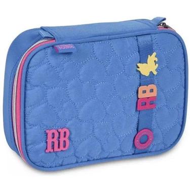 Imagem de Estojo BOX Rebecca Bonbon SOFT Coraçao Clio STYLE RB24542, Azul