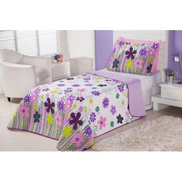 Imagem de Cobre leito infantil 02 peças - MAYRA ENXOVAIS, GARDEM LILAS
