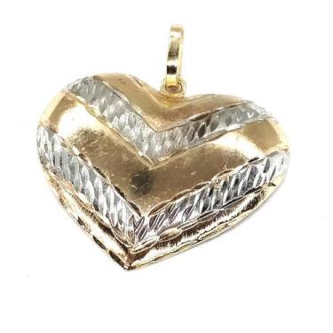 Imagem de Pingente de ouro 18k Coração Grande - Elegancy Joias