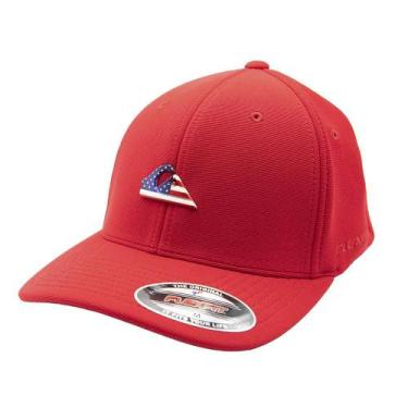 Imagem de Boné Quiksilver Aba Curva Destination EUA SM23 Vermelho, P - Juvenil, 
