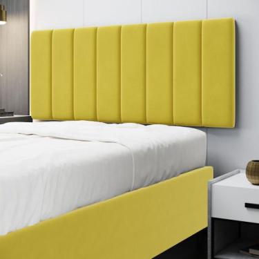 Imagem de Painel Nashira 140 Sued Aradecor, Amarelo, CASAL PADRãO