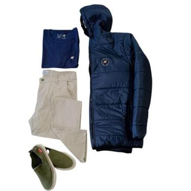 Imagem de Jaqueta Puffer Bobojaco com Capuz Casual Ultraleve 100% Poliester - Ar