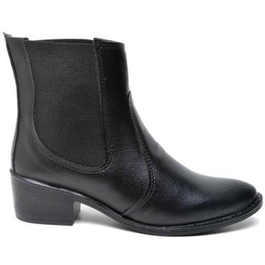 Imagem de Bota Feminina Cano Medio Country Normal Camurça Sintetico - Polo Blu, 