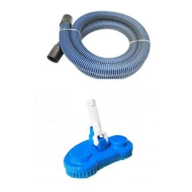 Imagem de Kit Aspirador Mais Mangueira Para Piscina Intex.