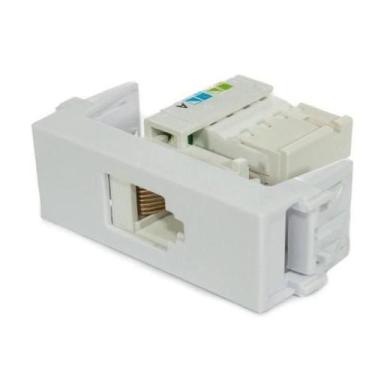 Imagem de  refinatto módulo tomada rj45 cat 5e branco  - weg