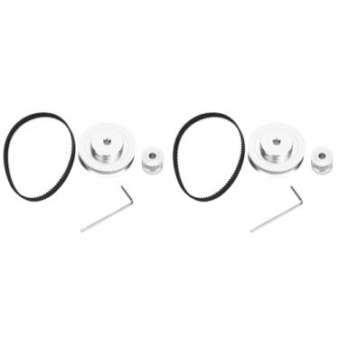 Imagem de 2 Unidades de Polia de Sincronização de Roda Síncrona de Alumínio 20/60 Dentes Peças de Impressora 3D