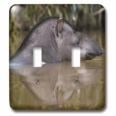 Imagem de 3dRose lsp_86541_2 Brazilian Tapir Wildlife, Iwokrama, Guiana Sa11 Pox0080 Pete Oxford interruptor duplo