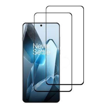Imagem de UPONEW [Pacote com 2] Protetor de tela de vidro temperado preto para Oneplus 13 2024 3D 9H Frontier Protector