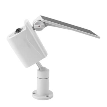 Imagem de Luz de Câmera Falsa Solar, Câmera de Segurança Falsa Alimentada por R Com Luz IP65 Sensor de Movimento de Câmera de Vigilância Simulada R Luz para Aviso Noturno Ao Ar Livre e