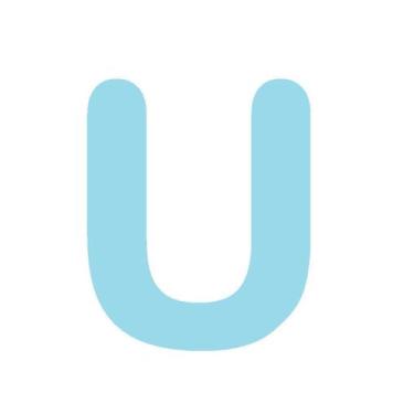 Imagem de Letras em EVA Alfabeto Azul Claro - 14cm - Extra Festas, U