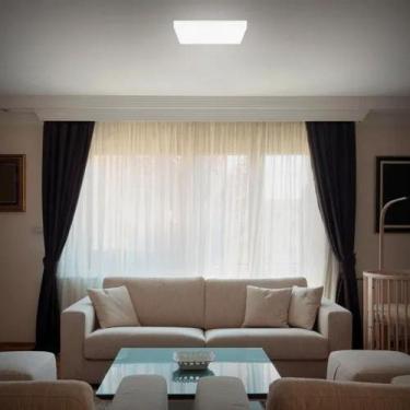 Imagem de Painel Plafon Luminaria Sobrepor Led 18w 3000k Luz amarela 22x22cm Ava