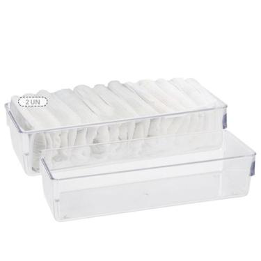 Imagem de KIt 2 Organizador De Gavetas Transparente Acrilico Meia Calcinha - Pla