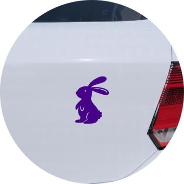 Imagem de Adesivo de Carro Coelho Bunny em Pé - Cor Roxo - Melhor Adesivo, Roxo