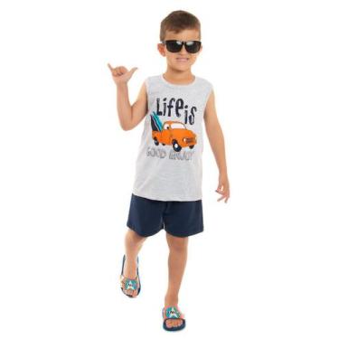 Imagem de Conjunto Regata Surf - VD Kids, Mescla, 02