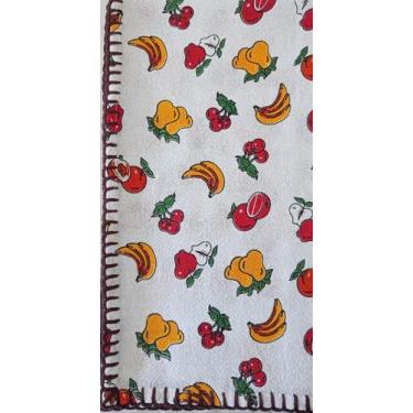 Imagem de Pano de Prato Sacaria Estampa Frutas - Aquim Mimo