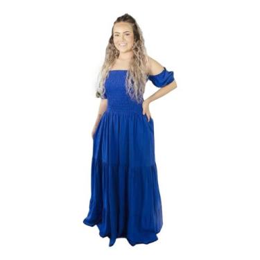 Imagem de Vestido Longo Ciganinha Lastex Chá revelação Praia Pré wedding Anivers