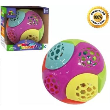 Imagem de Bola Maluca Infantil Monta Desmonta Com Luz E Som Divertida - Importad
