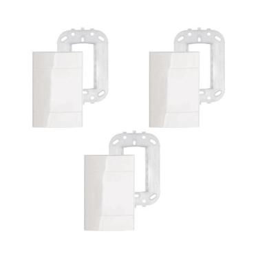 Imagem de Kit 3 Placa/Espelho 1Mod+Suporte LunareUp Schneider S421210