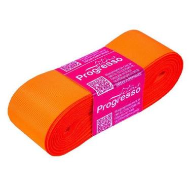 Imagem de Fita Gorgurão Progresso 38mm nº9 - 10m Cor 278 Laranja Cítrico - 01 un