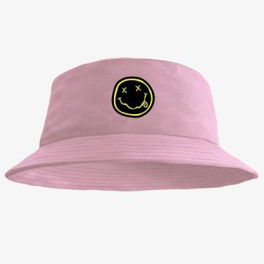 Imagem de Chapéu Bucket Hat Estampado Emoji - MP Moda Masculina, Único, Rosa