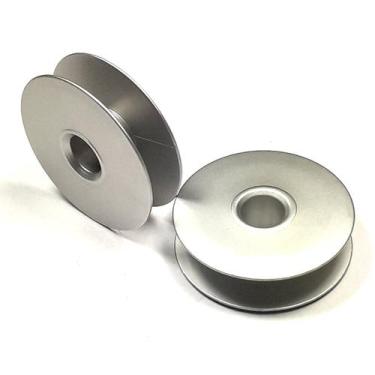 Imagem de 2 Bobina Alumínio Para Maquina Singer Zig Zag 457 Industrial - Costur
