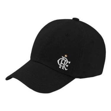 Imagem de Boné SuperCap Flamengo Escudo CRF licenciado, Preto
