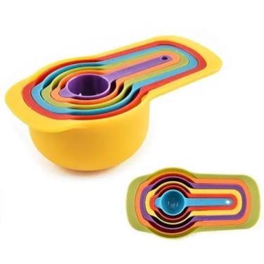 Imagem de Kit 6 Colheres De Medidas Casa Cozinha Medidora Colorido - Utilidades 