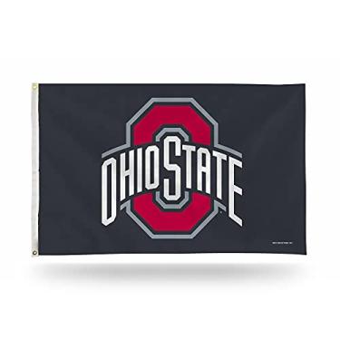 Imagem de NCAA Ohio State Buckeyes 3' x 5' Gray Banner Flag - Single Sided - Indoor or Outdoor - Home Décor Made By Rico Industries