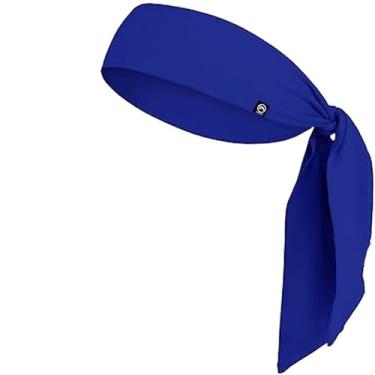 Imagem de BISMAADH Faixa de cabeça unissex Dri-Fit com absorção de suor - bandana - esportiva, corrida, futebol, treino de suor para homens - bandana pirata, azul