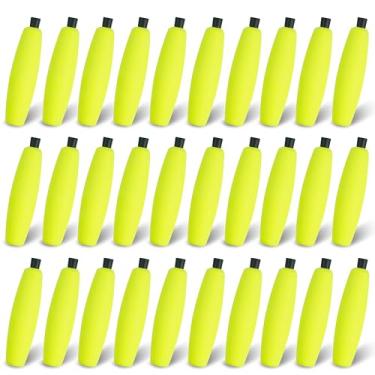 Imagem de AGOOL Peg Flutua boia de pesca, boia de espuma de peixe-gato, boia de pesca de charuto, boia de peixe-gato, boia deslizante, boia de cortiça com plugue de tubulação para peixe-gato, pesca em água doce